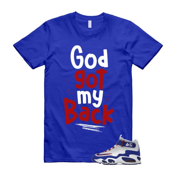 Air Griffey Max 1 USA White Blue Red 24 T Shirt Match GOD ,DX3723-100 Jezsport.com