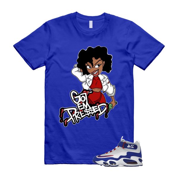 Air Griffey Max 1 USA White Blue Red 24 T Shirt Match PRESSED ,DX3723-100 Jezsport.com