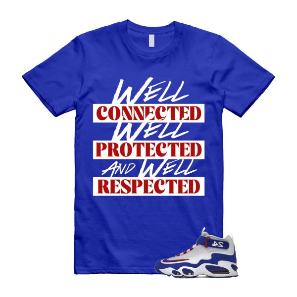 Air Griffey Max 1 USA White Blue Red 24 T Shirt Match WELL ,DX3723-100 Jezsport.com