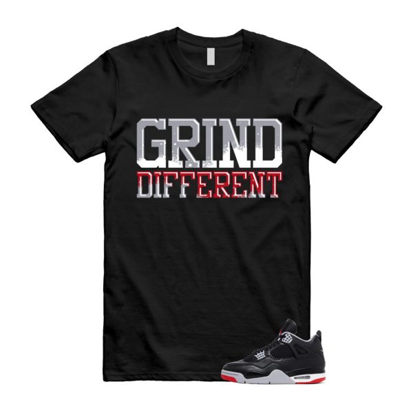 4 Bred Reimagined Black Cement Grey Varsity Red Summit White Retro T Shirt Match GRD ,FV5029-006 Jezsport.com