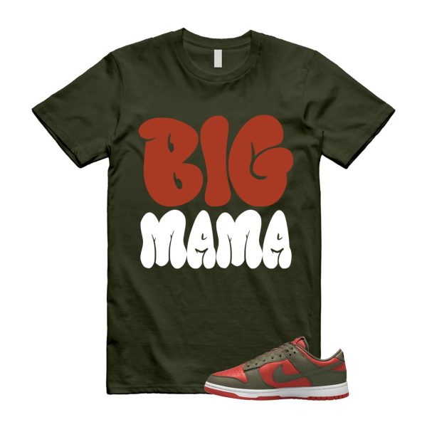 Dunk Mystic Red Cargo Khaki White Low T Shirt Match MAMA ,DV0833-600 Jezsport.com