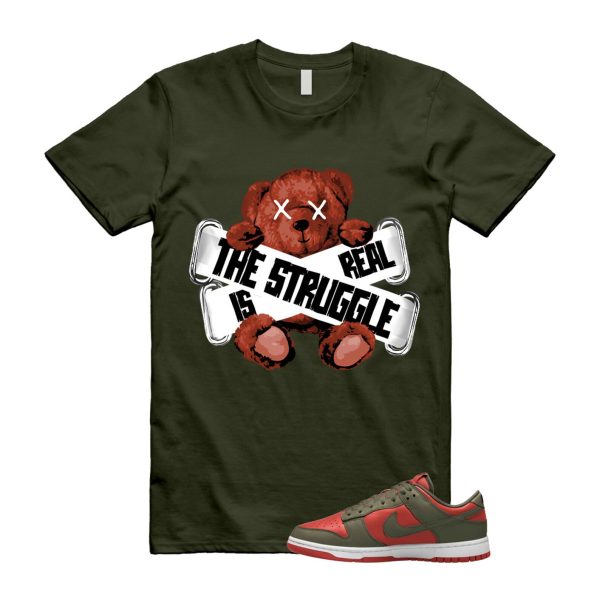 Dunk Mystic Red Cargo Khaki White Low T Shirt Match TSIR ,DV0833-600 Jezsport.com