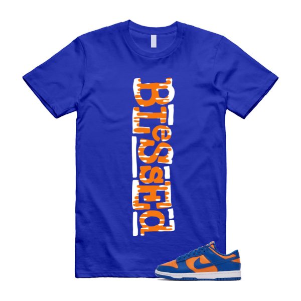 Dunk Knicks Team Royal Blue Orange Low Bright Ceramic T Shirt Match B2 ,DV0833-800 Jezsport.com