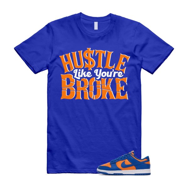 Dunk Knicks Team Royal Blue Orange Low Bright Ceramic T Shirt Match BROKE ,DV0833-800 Jezsport.com