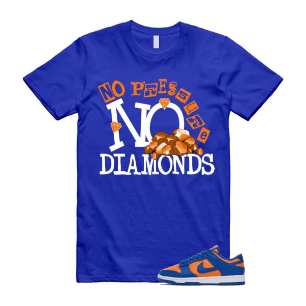 Dunk Knicks Team Royal Blue Orange Low Bright Ceramic T Shirt Match DIAMOND ,DV0833-800 Jezsport.com