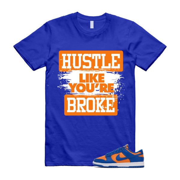 Dunk Knicks Team Royal Blue Orange Low Bright Ceramic T Shirt Match HLYB Jezsport.com