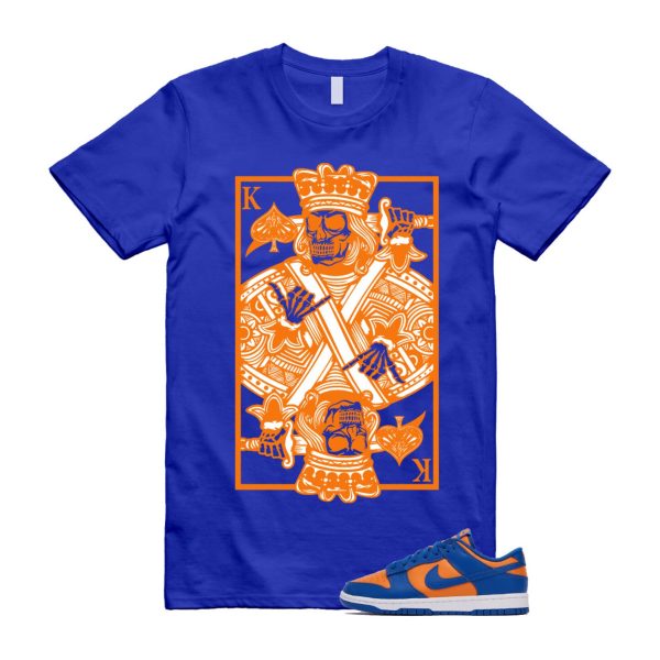 Dunk Knicks Team Royal Blue Orange Low Bright Ceramic T Shirt Match KC ,DV0833-800 Jezsport.com