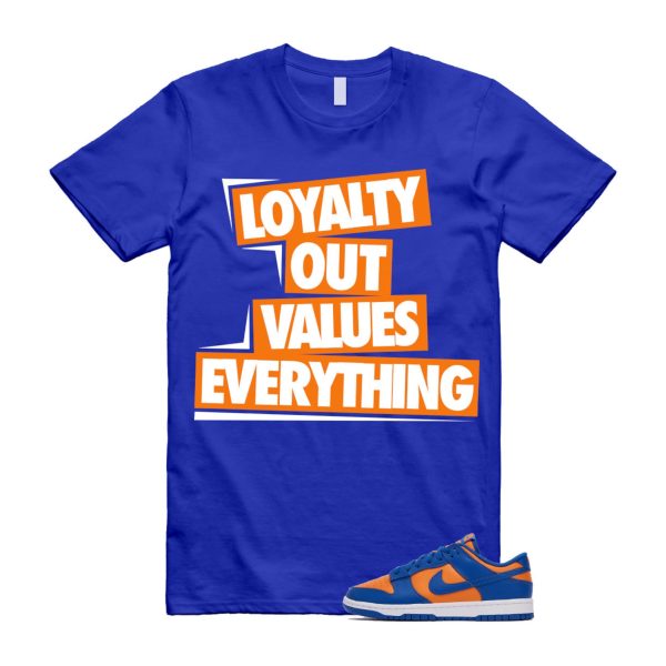 Dunk Knicks Team Royal Blue Orange Low Bright Ceramic T Shirt Match LOVE ,DV0833-800 Jezsport.com