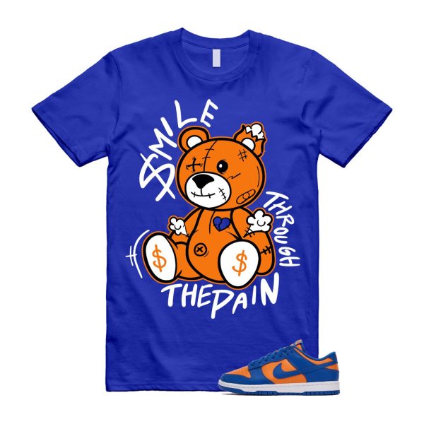 Dunk Knicks Team Royal Blue Orange Low Bright Ceramic T Shirt Match SM2 ,DV0833-800 Jezsport.com