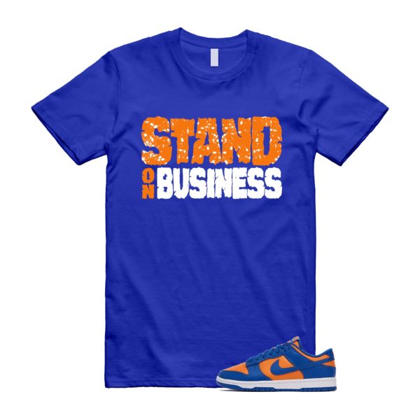 Dunk Knicks Team Royal Blue Orange Low Bright Ceramic T Shirt Match SOB ,DV0833-800 Jezsport.com