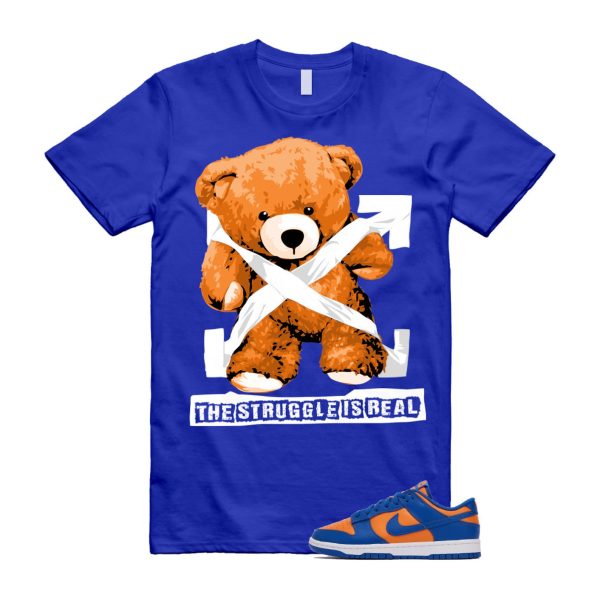 Dunk Knicks Team Royal Blue Orange Low Bright Ceramic T Shirt Match STRUG ,DV0833-800 Jezsport.com