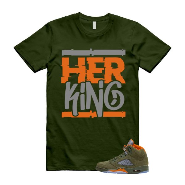 5 Olive Army Solar Orange Black Retro T Shirt Match HK Jezsport.com