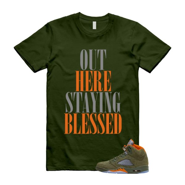 5 Olive Army Solar Orange Black Retro T Shirt Match STAYBLS Jezsport.com