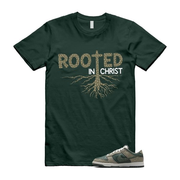 Dunk Urban Landscape 2.0 Low PRM Dark Stucco Vintage Green Summit White Alabaster T Shirt Match ROOTED Jezsport.com