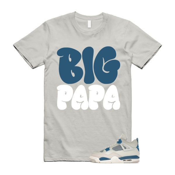 4 Military Blue Neutral Grey White T Shirt Match PAPA ,FV5029-141 Jezsport.com