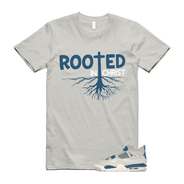 4 Military Blue Neutral Grey White T Shirt Match ROOTED ,FV5029-141 Jezsport.com