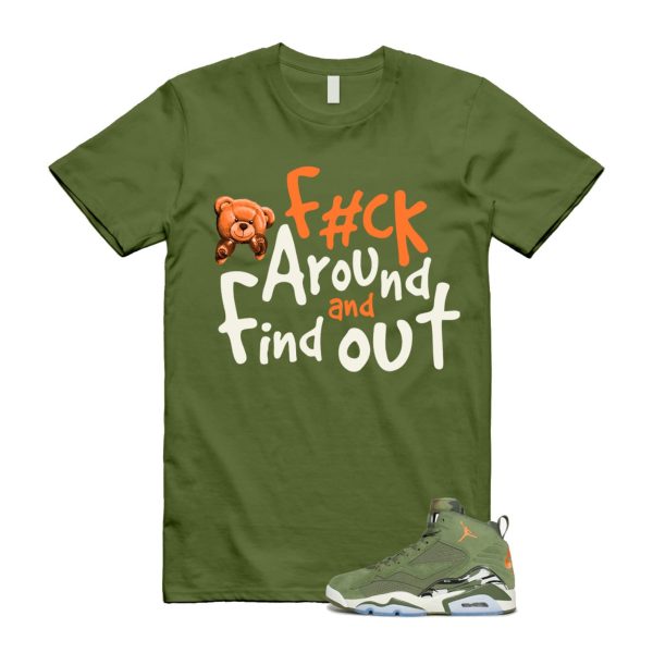 MVP Sky J Light Olive Bright Mandarin Orange Black Sail T Shirt Match FCK ,DZ5578-300 Jezsport.com