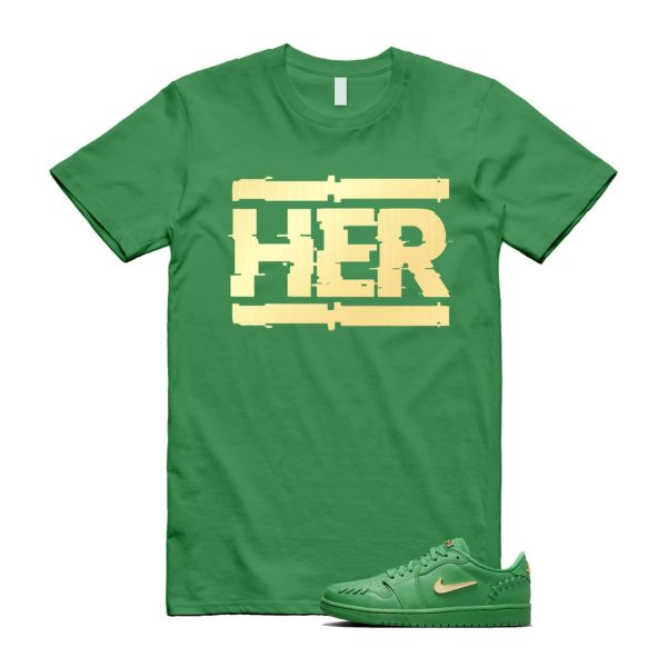 Lucky Green Method of Make 1 Metallic Gold Low T Shirt Match HER ,FN5032-300 Jezsport.com