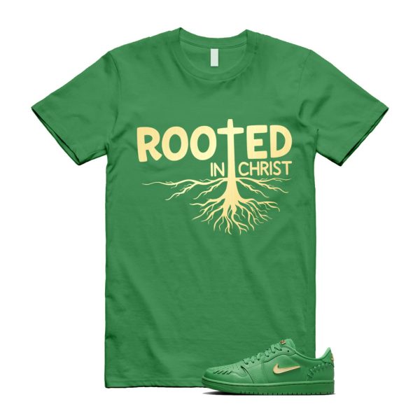 Lucky Green Method of Make 1 Metallic Gold Low T Shirt Match ROOTED ,FN5032-300 Jezsport.com