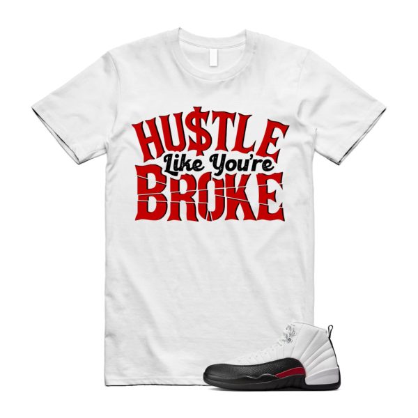 12 Taxi Flip White Gym Red Black T Shirt Match BROKE ,153265-162 Jezsport.com