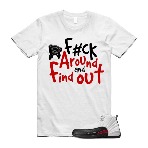 12 Taxi Flip White Gym Red Black T Shirt Match FCK ,153265-162 Jezsport.com