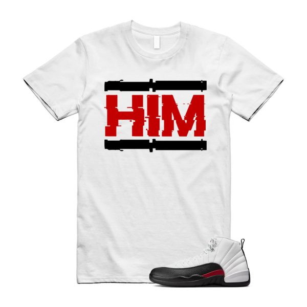 12 Taxi Flip White Gym Red Black T Shirt Match HIM ,153265-162 Jezsport.com