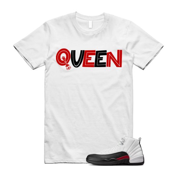 12 Taxi Flip White Gym Red Black T Shirt Match QUEEN ,153265-162 Jezsport.com