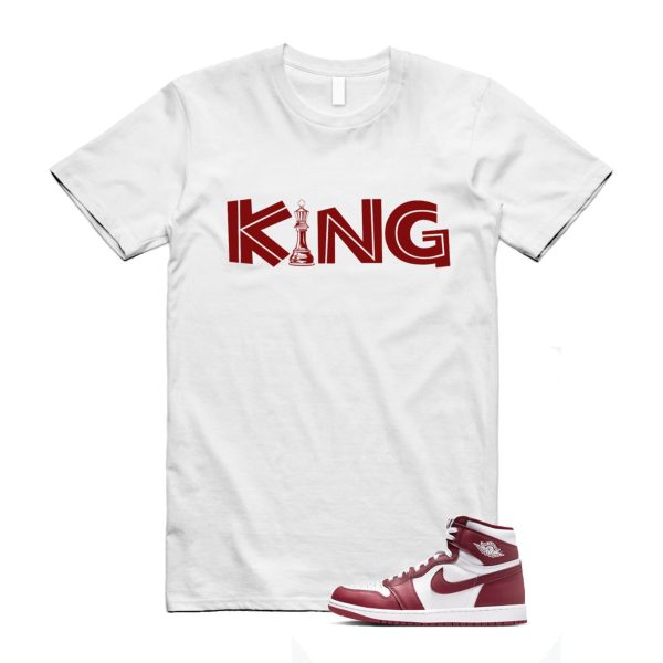 Artisanal Team Red 1 Retro High OG White T Shirt Match KING Jezsport.com