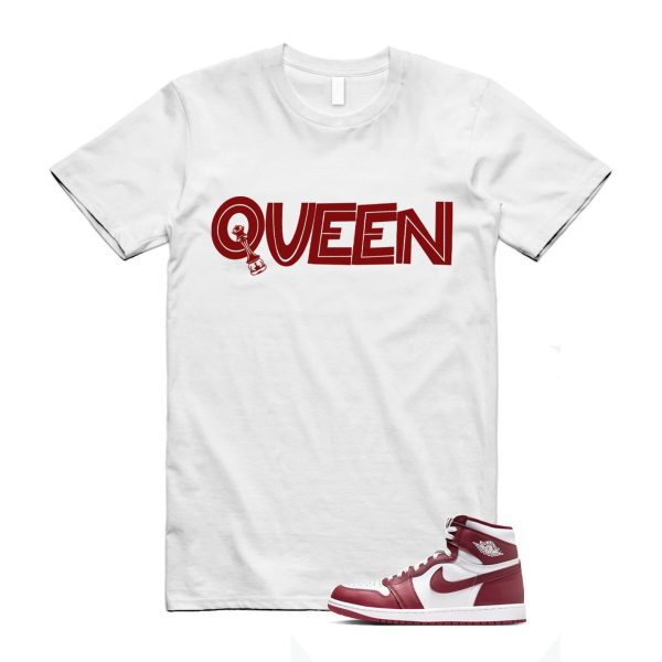 Artisanal Team Red 1 Retro High OG White T Shirt Match QUEEN Jezsport.com