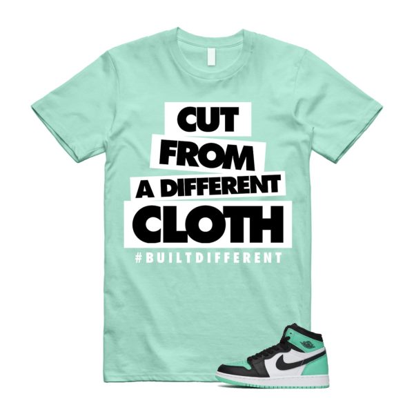 Green Glow 1 Retro High OG White Black Mint T Shirt Match CLOTH ,FD1437-130 Jezsport.com