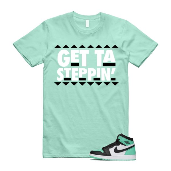 Green Glow 1 Retro High OG White Black Mint T Shirt Match GET ,FD1437-130 Jezsport.com