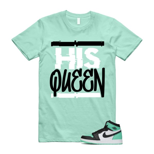 Green Glow 1 Retro High OG White Black Mint T Shirt Match HQ ,FD1437-130 Jezsport.com