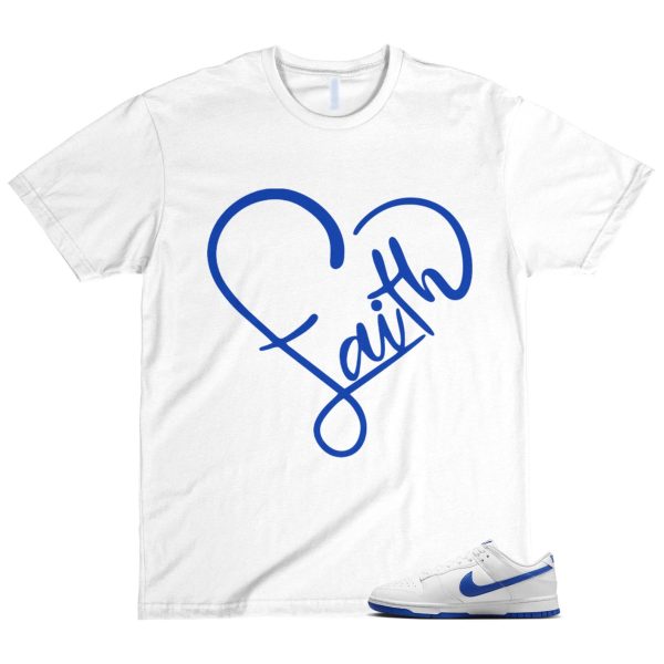 Dunk White Hyper Royal Summit Low T Shirt Match FAITH ,DH9765-105 Jezsport.com