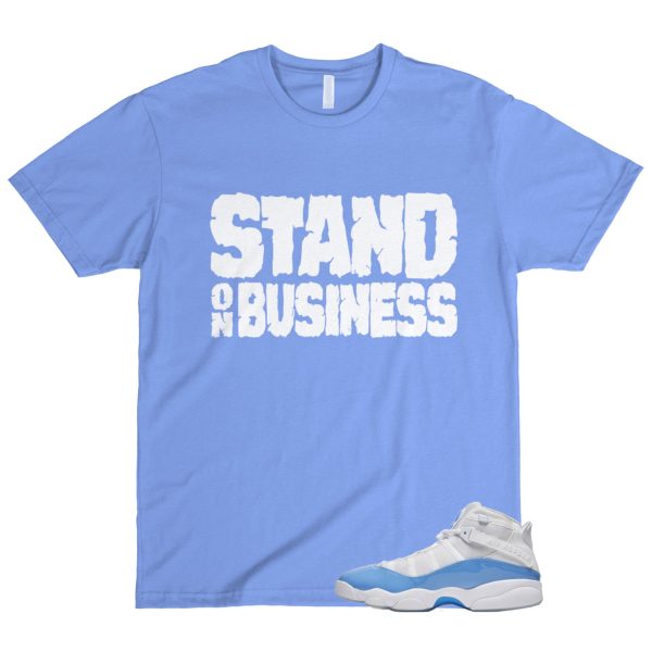 6 Rings UNC Valor Blue Ice White T Shirt Match SOB ,CW7037-100 Jezsport.com