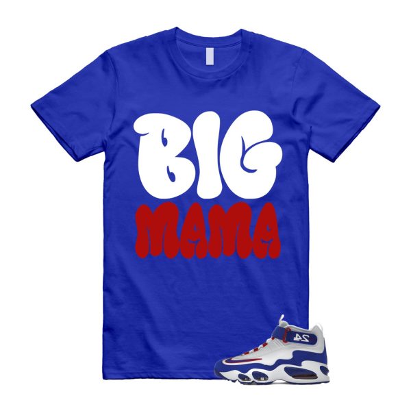 Air Griffey Max 1 USA White Blue Red 24 T Shirt Match MAMA ,DX3723-100 Jezsport.com