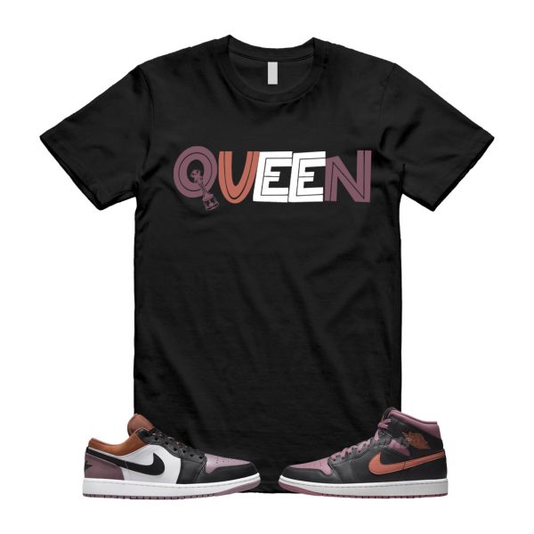 Sky J Mauve 1 Low SE Orange White Black T Shirt Match QUEEN Jezsport.com