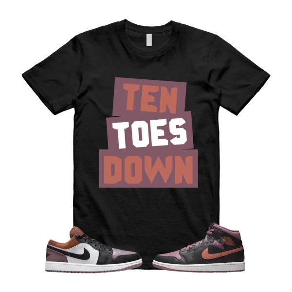 Sky J Mauve 1 Low SE Orange White Black T Shirt Match TTD Jezsport.com