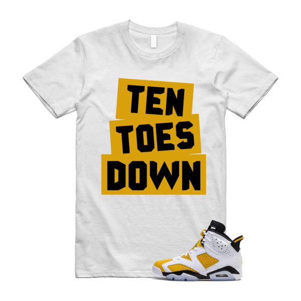 Yellow Ochre 6 Black White T Shirt Match TTD ,CT8529-170 Jezsport.com