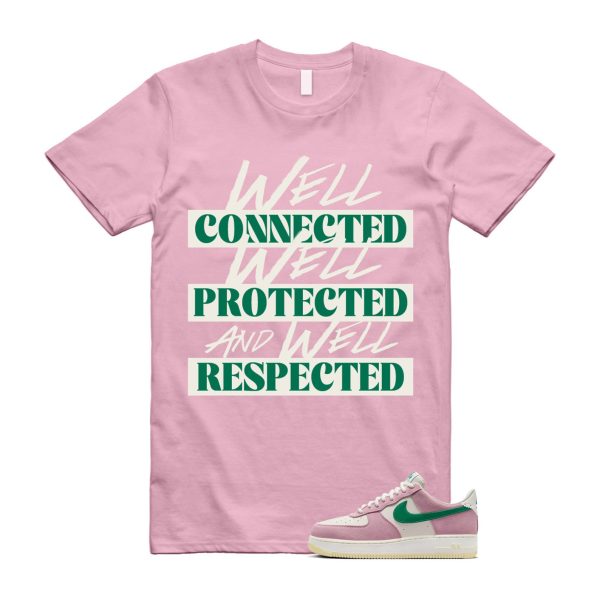 Air Force Pink Malachite 1 Low '07 LV8 Medium Soft Sail Alabaster T Shirt Match WELL Jezsport.com