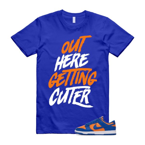 Dunk Knicks Team Royal Blue Orange Low Bright Ceramic T Shirt Match CUTER ,DV0833-800 Jezsport.com