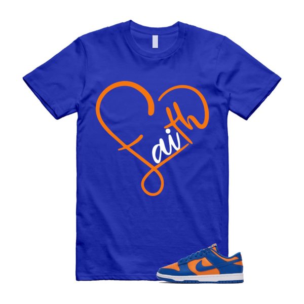 Dunk Knicks Team Royal Blue Orange Low Bright Ceramic T Shirt Match FAITH ,DV0833-800 Jezsport.com