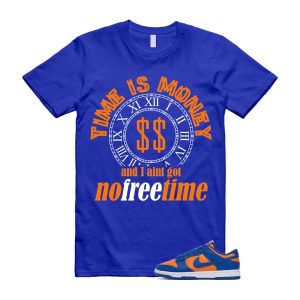 Dunk Knicks Team Royal Blue Orange Low Bright Ceramic T Shirt Match FREE TIME Jezsport.com