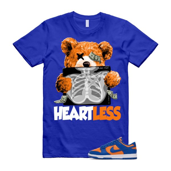 Dunk Knicks Team Royal Blue Orange Low Bright Ceramic T Shirt Match HEART ,DV0833-800 Jezsport.com