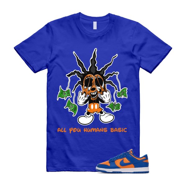 Dunk Knicks Team Royal Blue Orange Low Bright Ceramic T Shirt Match HOOK ,DV0833-800 Jezsport.com