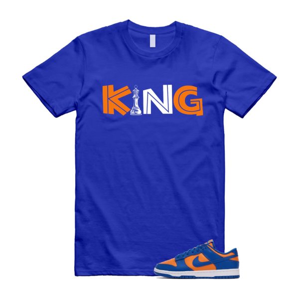 Dunk Knicks Team Royal Blue Orange Low Bright Ceramic T Shirt Match KING ,DV0833-800 Jezsport.com