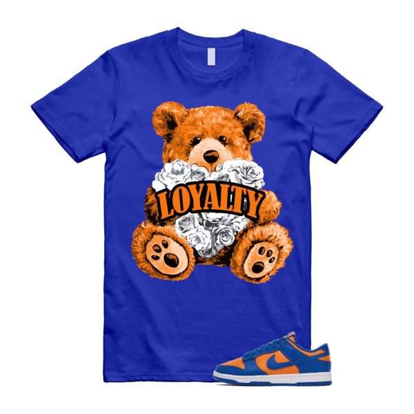 Dunk Knicks Team Royal Blue Orange Low Bright Ceramic T Shirt Match LYLTY ,DV0833-800 Jezsport.com