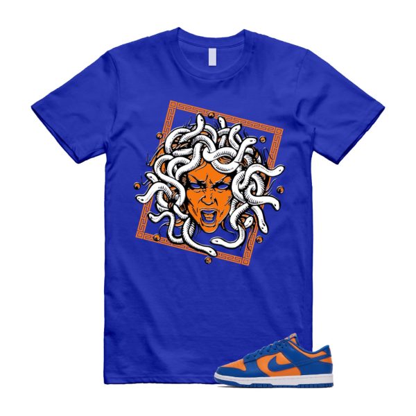 Dunk Knicks Team Royal Blue Orange Low Bright Ceramic T Shirt Match SHM ,DV0833-800 Jezsport.com