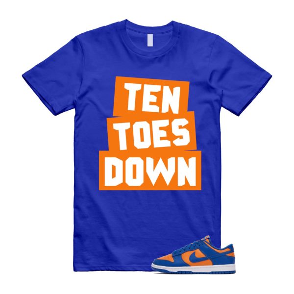 Dunk Knicks Team Royal Blue Orange Low Bright Ceramic T Shirt Match TTD ,DV0833-800 Jezsport.com