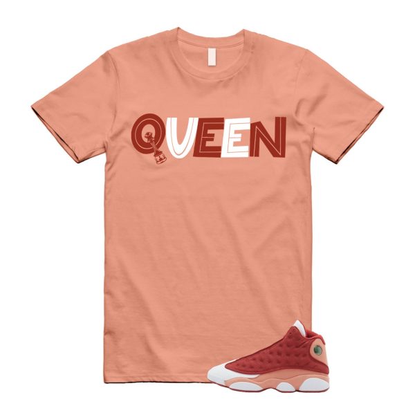 13 Dune Red Terra Blush White T Shirt Match QUEEN ,DJ5982-601 Jezsport.com