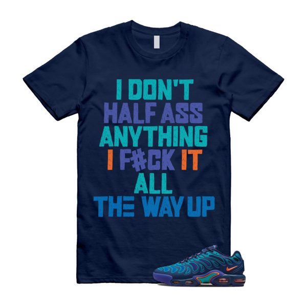 Air Max Plus Drift Midnight Navy Total Orange Dusty Cactus T Shirt Match HALF ,FD4290-400 Jezsport.com